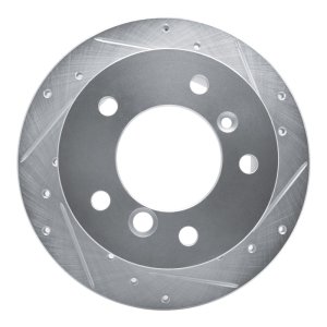 Dodge Sprinter 3500 Brake Rotor (1) - Rear - R1 Concepts - Drilled & Slotted - Silver - `02-`18